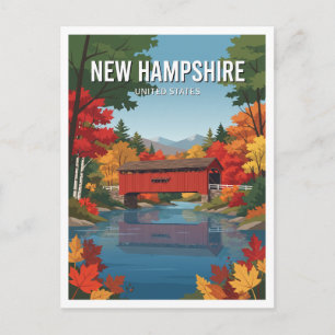 Carte Postale Pont couvert de Jackson New Hampshire