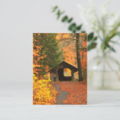 Carte Postale Pont couvert de la station de pompage de Greenfiel (Debout devant)