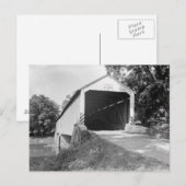 Carte Postale Pont couvert de l'enregistrement de Snyder (Devant / Derrière)