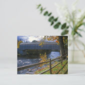 Carte Postale Pont couvert de Lowes Guilford Sangerville Maine (Debout devant)