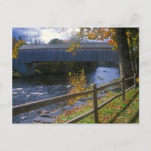 Carte Postale Pont couvert de Lowes Guilford Sangerville Maine (Devant)
