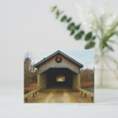 Carte Postale Pont couvert de Robyville, Corinth, Maine I (Debout devant)