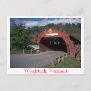 Carte Postale Pont couvert de Taftsville, Woodstock, Vermont