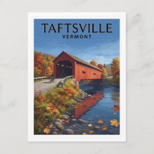Carte Postale Pont couvert de Taftsville Woodstock Vermont Voyag