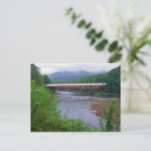 Carte Postale Pont couvert de West River Dummerston VT (Debout devant)