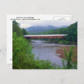 Carte Postale Pont couvert de West River Dummerston VT (Devant / Derrière)