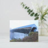 Carte Postale Pont couvert de Windsor Cornish dans le brouillard (Debout devant)