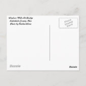 Carte Postale Pont couvert de Windsor Mills Rd Ashtabula Comté O (Dos)