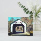 Carte Postale Pont couvert d'Erwinna (Debout devant)