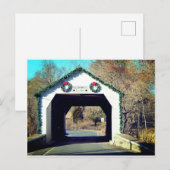 Carte Postale Pont couvert d'Erwinna (Devant / Derrière)