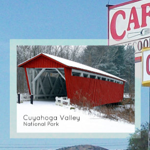 Carte Postale Pont couvert d'Everett, Parc national de Cuyahoga