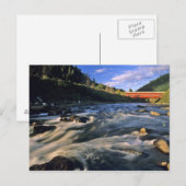 Carte Postale Pont couvert d'Office le plus long de l'Oregon à (Devant / Derrière)