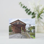 Carte Postale Pont couvert, Downsville, New York (Debout devant)