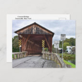 Carte Postale Pont couvert, Downsville, New York (Devant / Derrière)