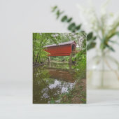 Carte Postale Pont couvert du ruisseau Sugar, Glenarm, Illinois (Debout devant)