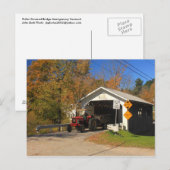 Carte Postale Pont couvert Fuller Black Falls Montgomery VT (Devant / Derrière)