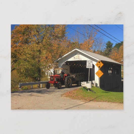 Carte Postale Pont couvert Fuller Black Falls Montgomery VT (Devant)