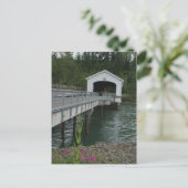 Carte Postale Pont couvert Lowell (Debout devant)