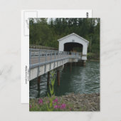 Carte Postale Pont couvert Lowell (Devant / Derrière)