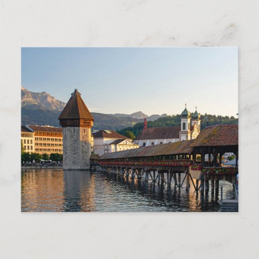Carte Postale Pont couvert Lucerne (Devant)