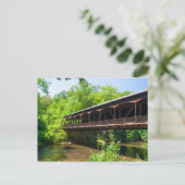 Carte Postale Pont couvert, Mohican State Park, Ohio (Debout devant)
