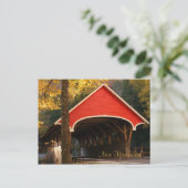 Carte Postale Pont couvert, New Hampshire (Debout devant)