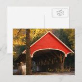 Carte Postale Pont couvert, New Hampshire (Devant / Derrière)