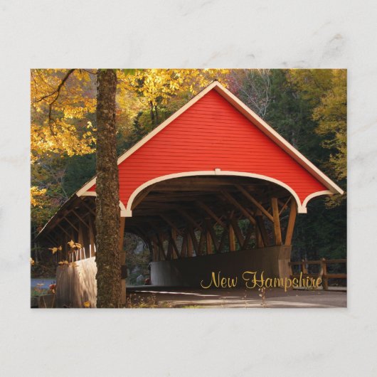 Carte Postale Pont couvert, New Hampshire (Devant)