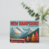 Carte Postale Pont couvert pittoresque du New Hampshire (Debout devant)