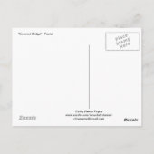 Carte Postale Pont couvert rouge (Dos)