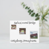 Carte Postale Pont couvert Sachs (Debout devant)