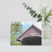 Carte Postale Pont couvert Sanborn - Vermont (Debout devant)