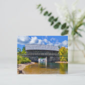 Carte Postale Pont couvert | Squam River Bridge, Ashland, NH (Debout devant)