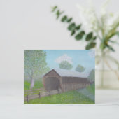 Carte Postale Pont couvert vintage (Debout devant)