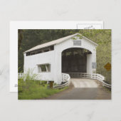 Carte Postale Pont couvert Wild Cat, comté de Lane, Oregon (Devant / Derrière)