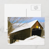 Carte Postale Pont couvert Woodstock, VT (Devant / Derrière)