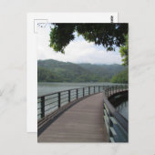 Carte Postale Pont cyclable sur l'eau (Devant / Derrière)