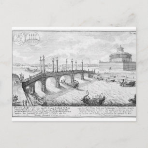 Carte Postale Pont d'Aelius et du mausolée d'Hadrien (Castel S
