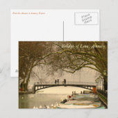 Carte Postale Pont d'Amour, Annecy, France (Devant / Derrière)