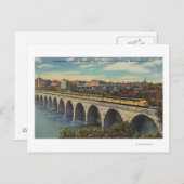 Carte Postale Pont d'arche en pierre de passage (Devant / Derrière)