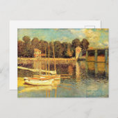 Carte Postale Pont d'Argenteuil Claude Monet (Devant / Derrière)