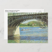 Carte Postale Pont d'Argenteuil par Gustave Caillebotte (Devant / Derrière)