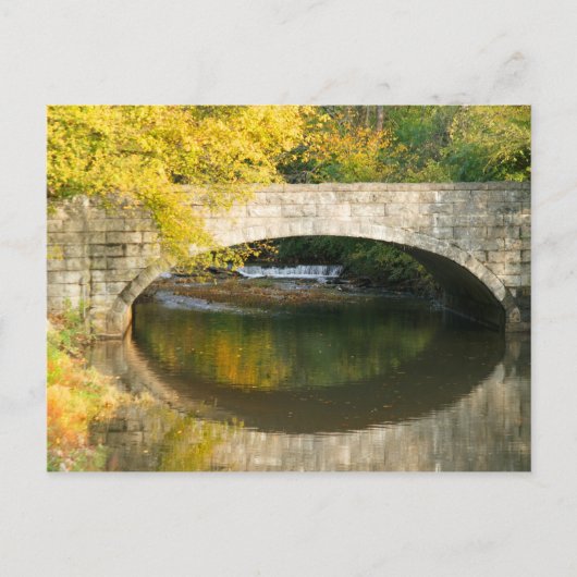 Carte Postale Pont d'automne (Devant)