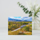 Carte Postale Pont d'automne du New Hampshire (Debout devant)