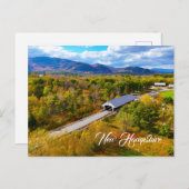Carte Postale Pont d'automne du New Hampshire (Devant / Derrière)