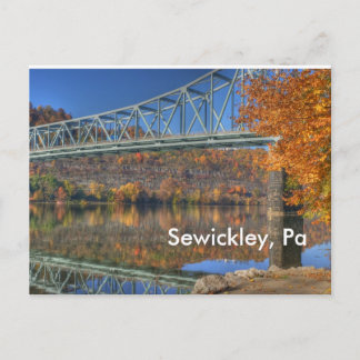 Carte Postale pont d'automne, Sewickley, Pennsylvanie