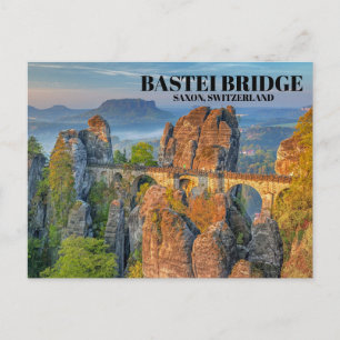 Carte Postale Pont de Bastei Photo Suisse saxonne