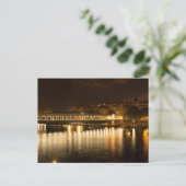 Carte Postale Pont de Bir-Hakeim à Paris la nuit (Debout devant)