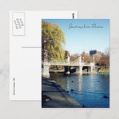 Carte Postale pont de boston common (Devant / Derrière)