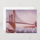 Carte Postale Pont de Brooklyn (Devant / Derrière)